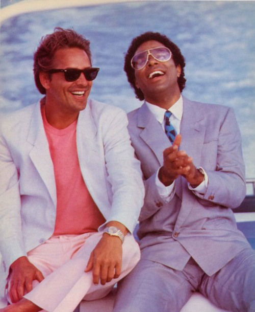 Arthur and Charles as Crockett and Tubbs from Miami Vice : r